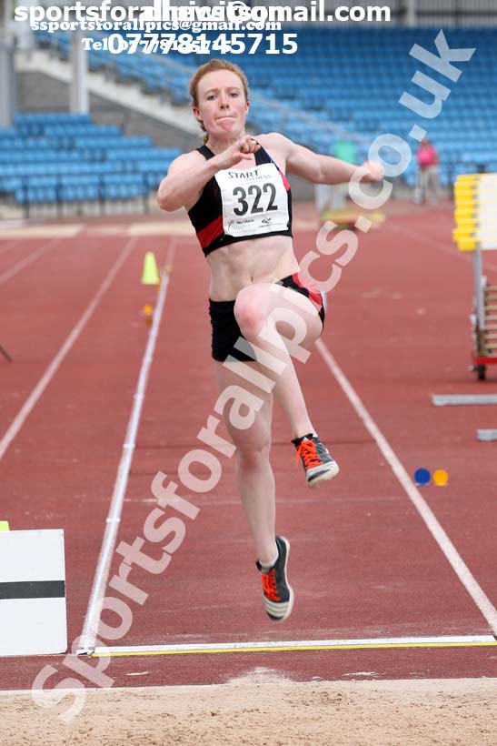 Senior womens long jump, Northern Senior and Under-20s Champs., Sports City, Manchester. Photo: David T. Hewitson/Sports for All Pics